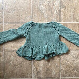 Misha and Puff Bohemian Knit Sweater in Blue - Size 2/3 T - EUC